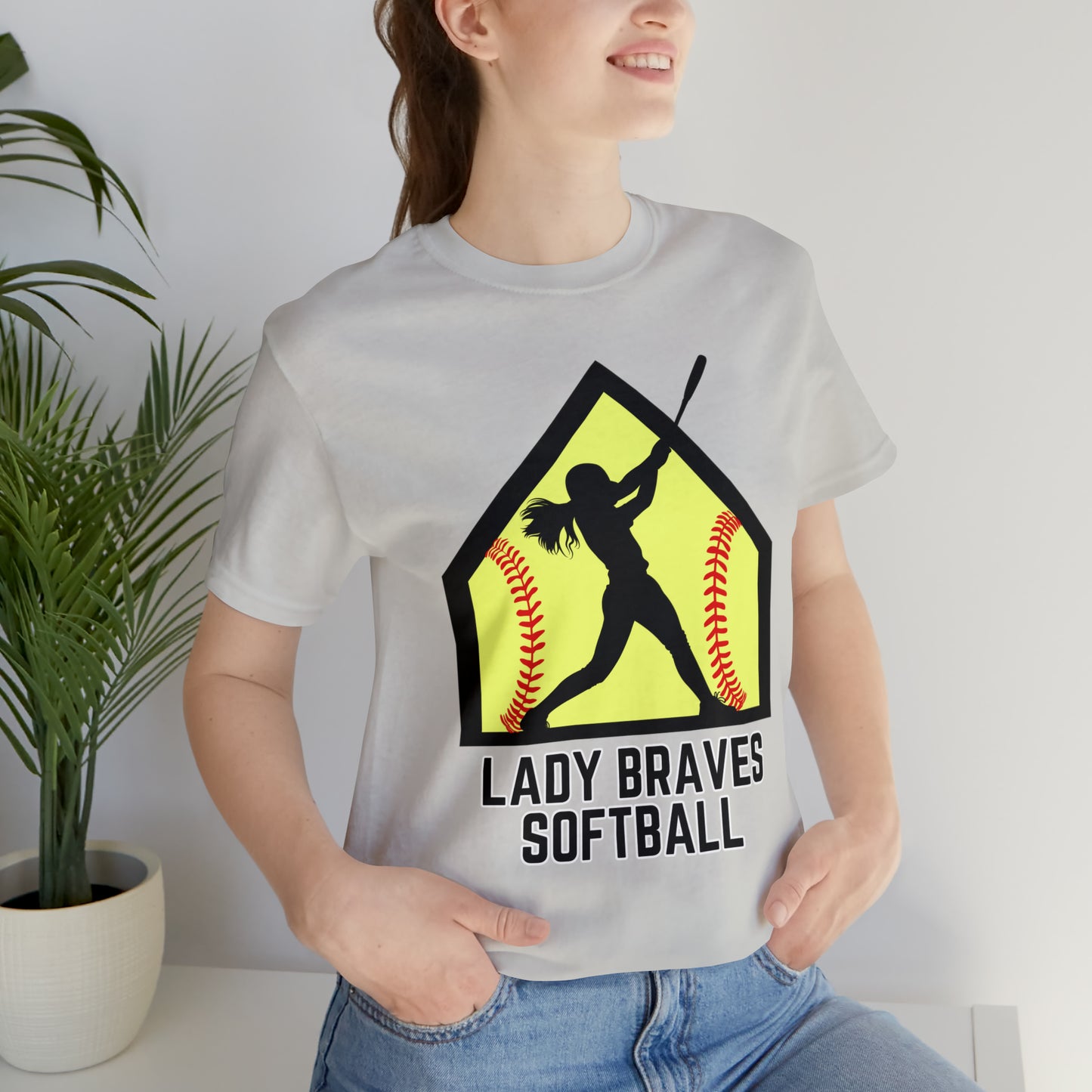 Lady Braves Softball Short Sleeve Tee