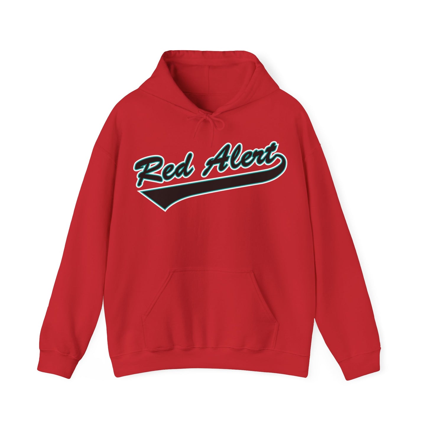 Red Alert Swoosh Unisex Heavy Blend™ Hooded Sweatshirt