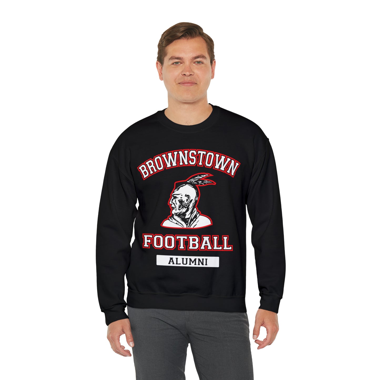 PERSONALIZED - Brownstown Football Alumni Crewneck Sweatshirt