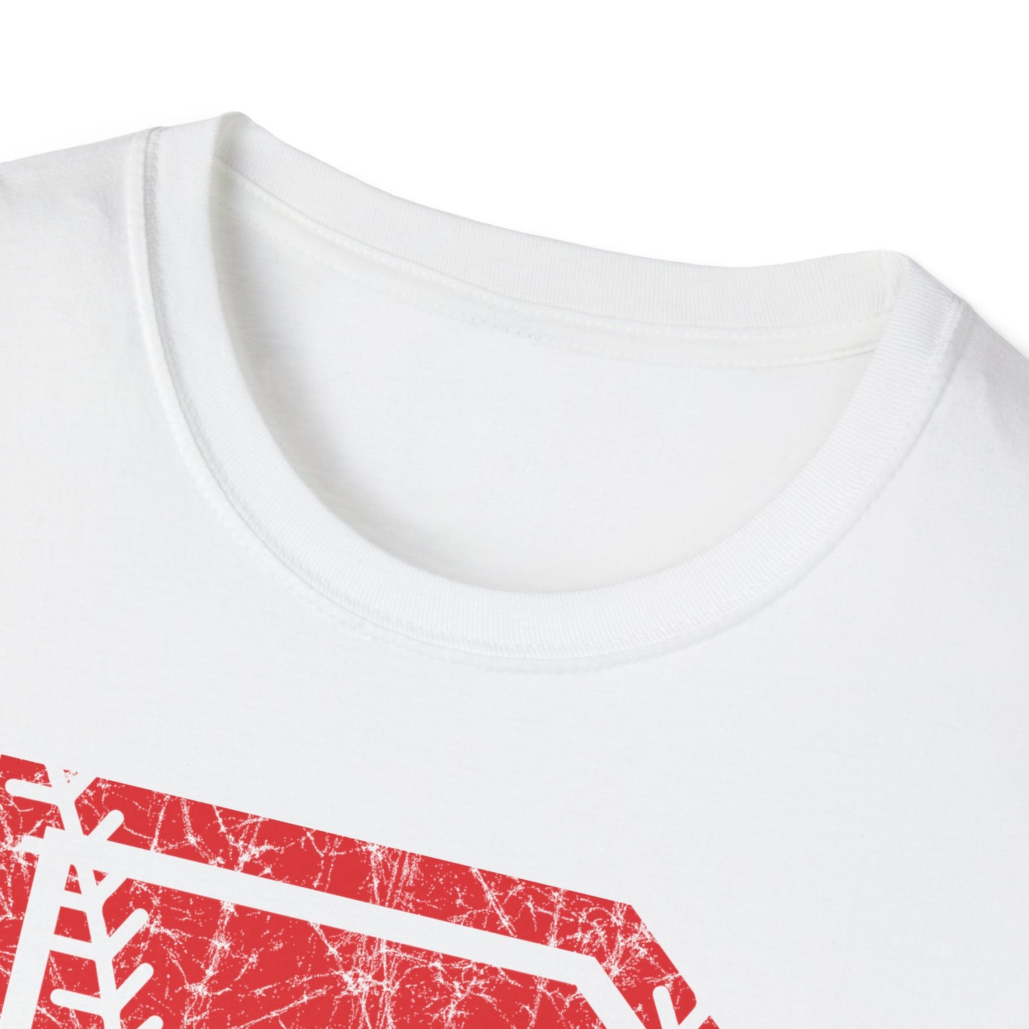 Braves Baseball Distressed B Unisex Softstyle T-Shirt