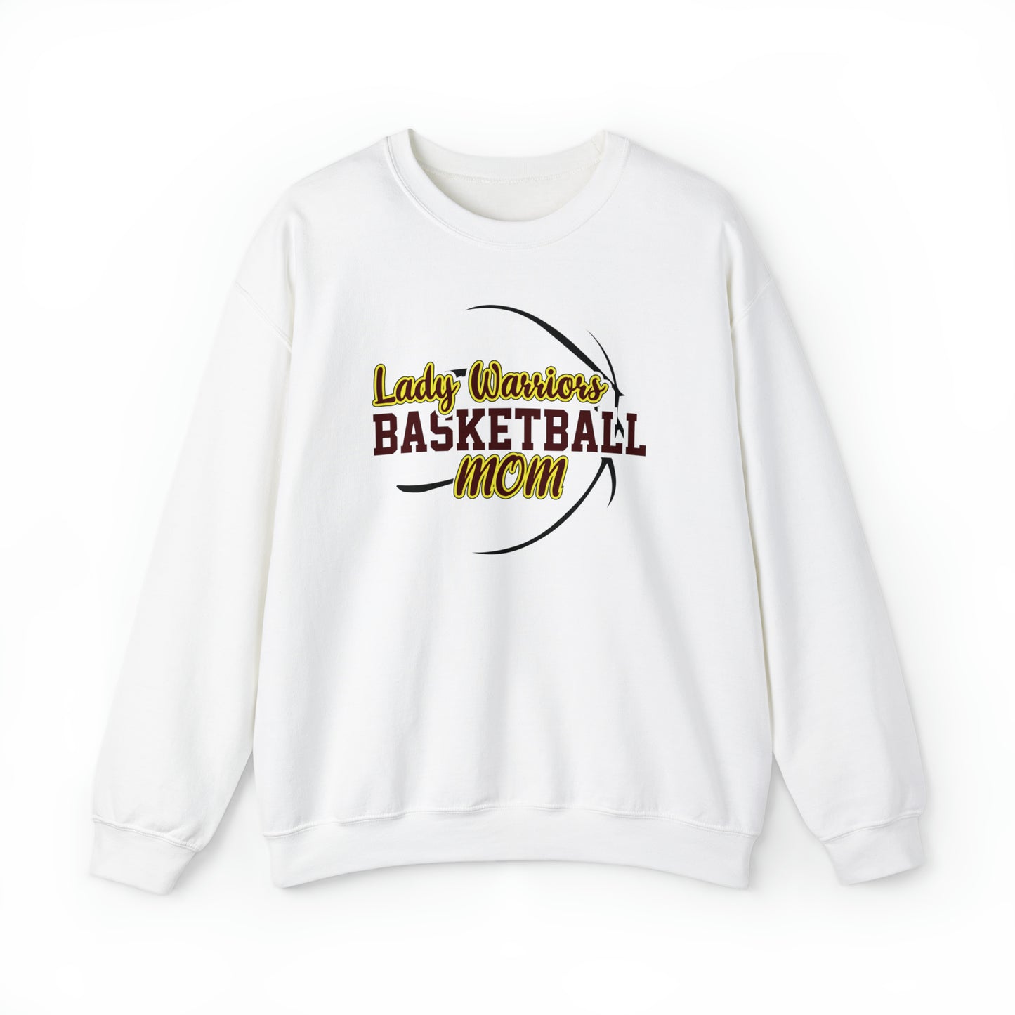 Lady Warriors Basketball Mom Unisex Heavy Blend™ Crewneck Sweatshirt