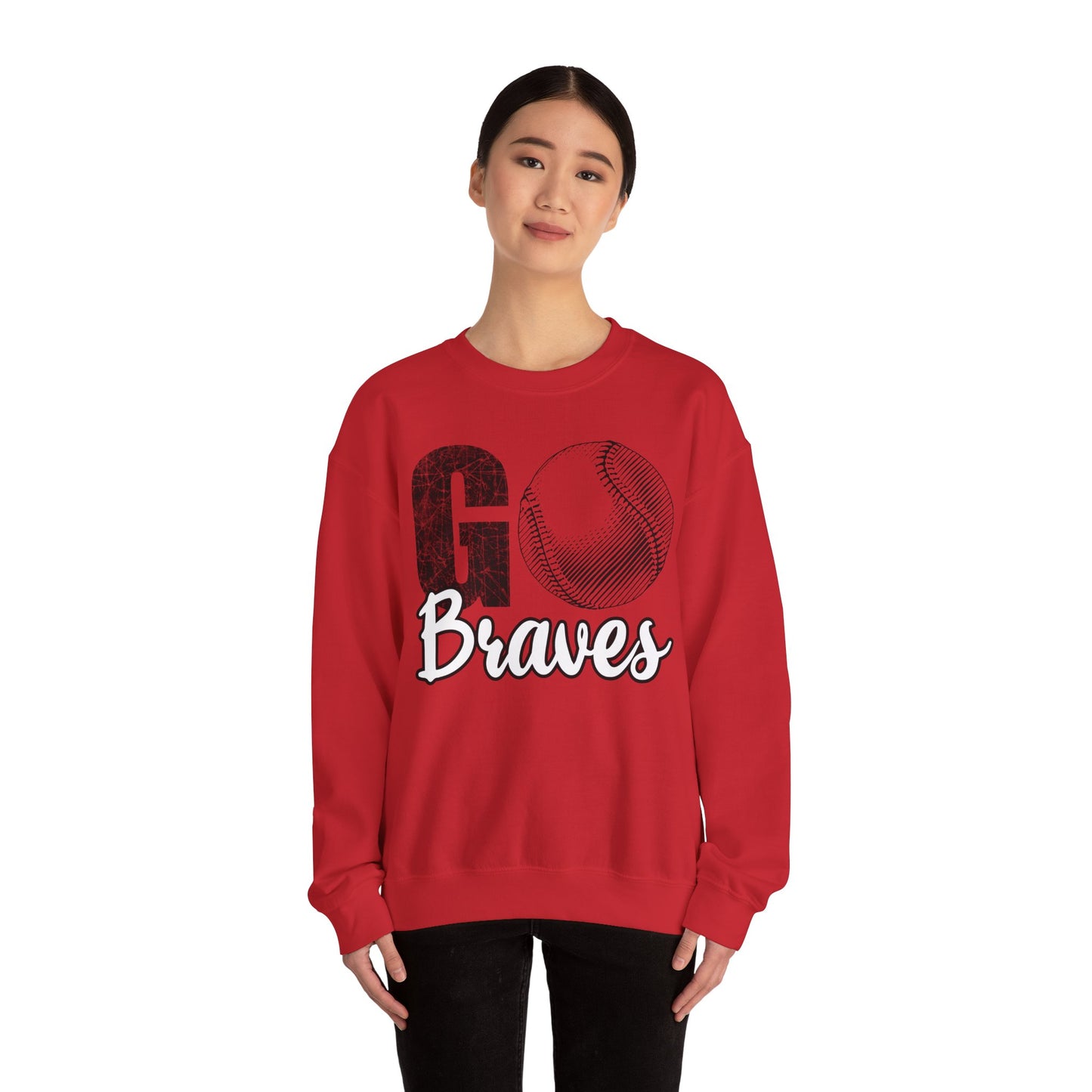 Go Braves Baseball Crewneck Sweatshirt