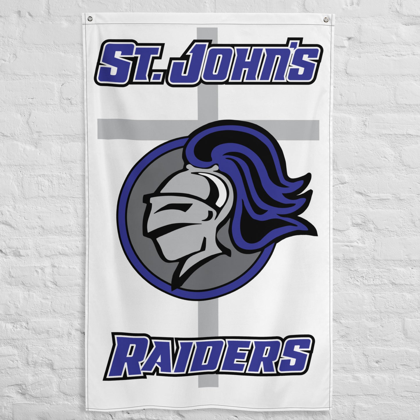 St Johns Raiders 3' x 5' White Wall Flag